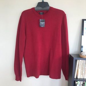 Forever 21 Men Red Crew Neck Sweater
